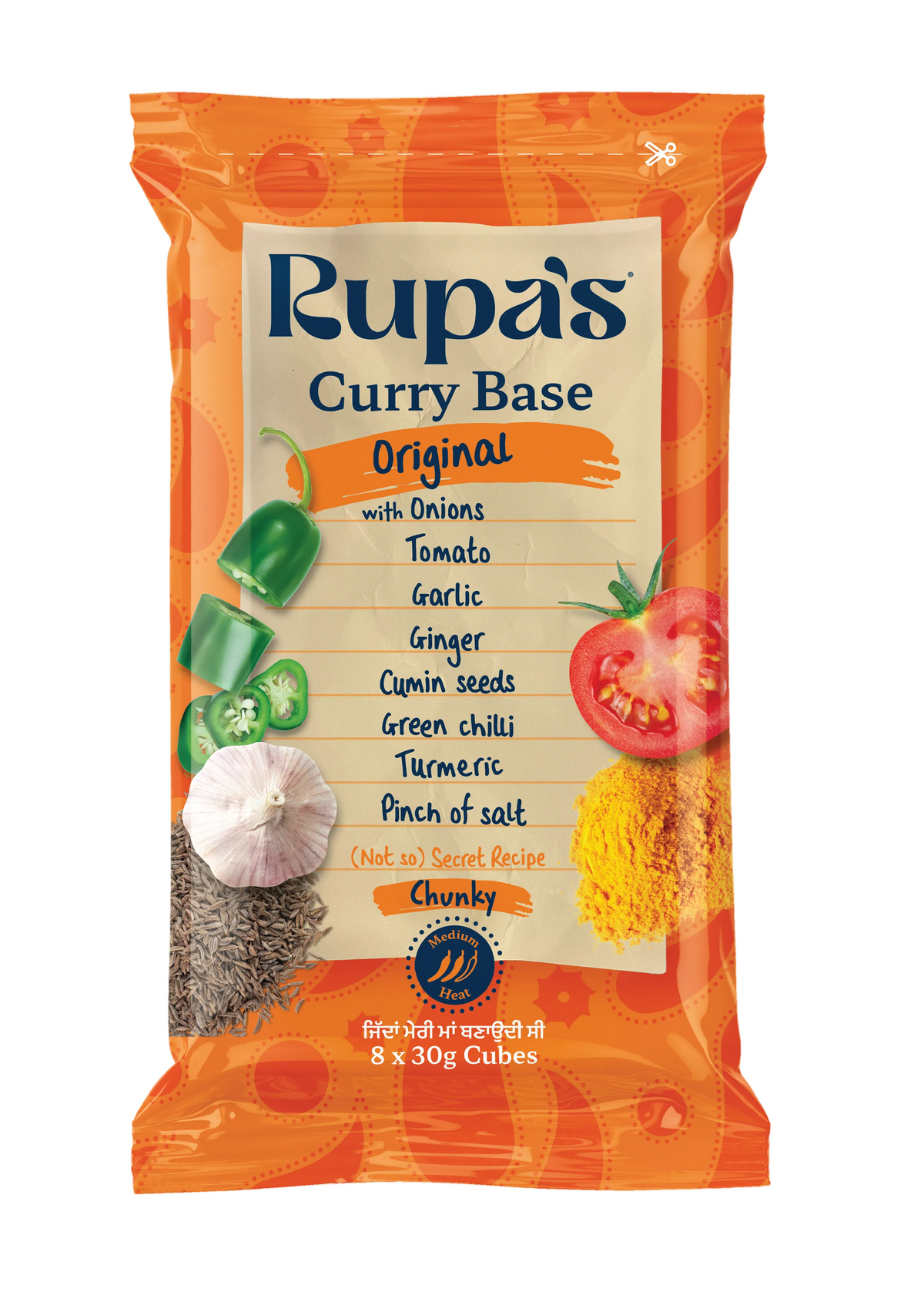 Rupa's original frozen curry base cubes